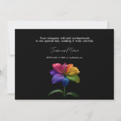 🌈 Technicolor Eheversprechen Hochzeit Einladung (Rückseite)