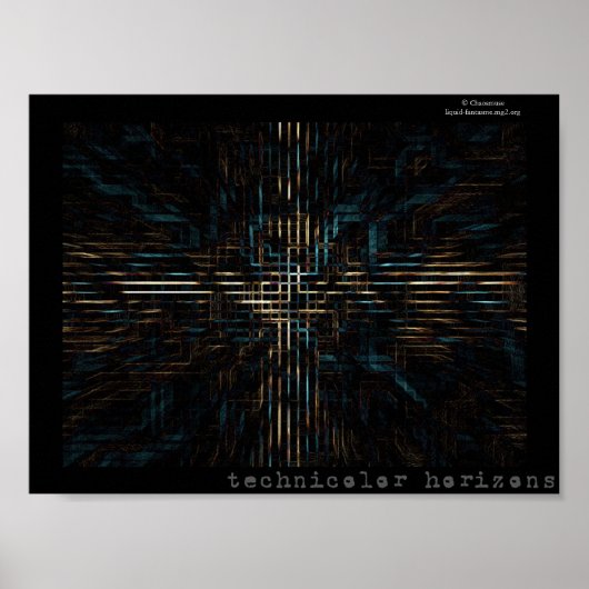 Technicolor-Horizonte Poster (Vorne)
