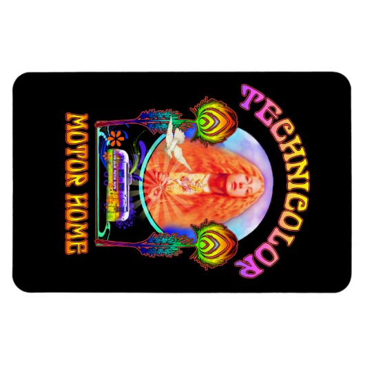 Technicolor Motor Zuhause Band Magnet (Horizontal)