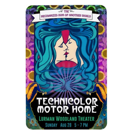 Technicolor Motor Zuhause Woodland Kiss Magnet (Vertikal)