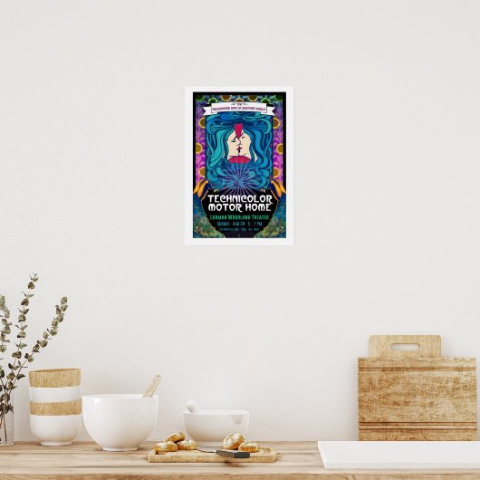 Technicolor Motor Zuhause Woodland Kiss Poster (Küche)