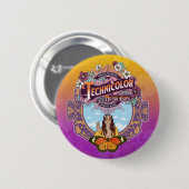 Technicolor Peace Lady Button (Vorne & Hinten)
