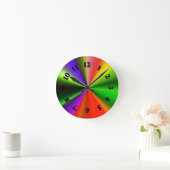 Technicolor Runde Wanduhr (Zuhause)