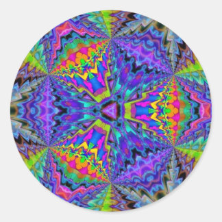 TECHNICOLOR RUNDER AUFKLEBER