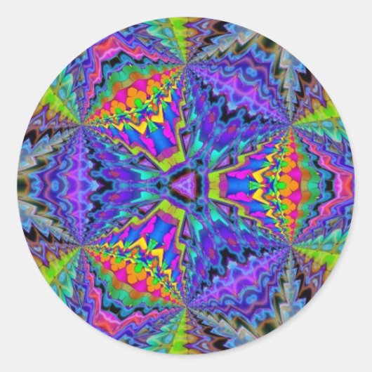 TECHNICOLOR RUNDER AUFKLEBER (Vorderseite)