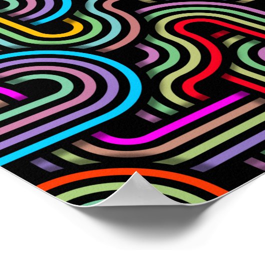 Technicolor Trails Poster (Ecke)