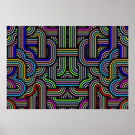 Technicolor Trails Poster (Vorne)