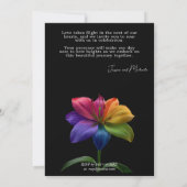 🌈 Technicolor Vows Wedding Einladung (Rückseite)