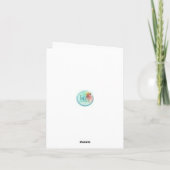 Technicolor Zinnia Card Dankeskarte (Rückseite)