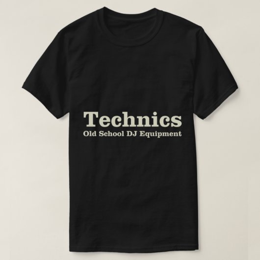 Technics Old School Essential T - Shirt (Design vorne)