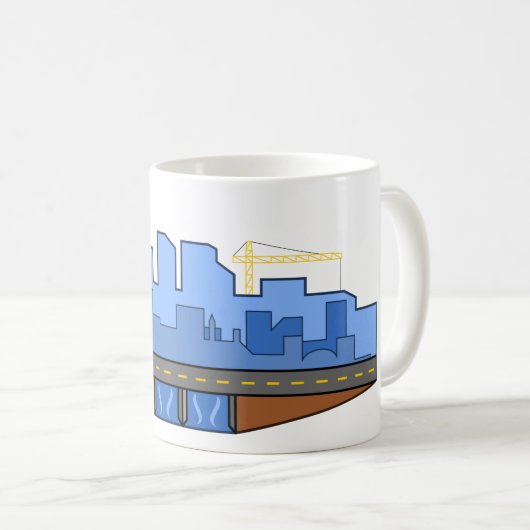 Technik-Entwurfs-Tasse Kaffeetasse (VorderseiteRechts)