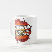Technik - es ist wie Mathe aber Louder Kaffeetasse (Vorderseite Links)