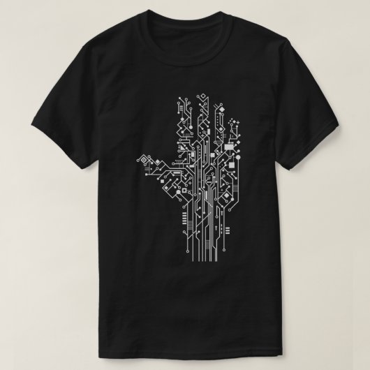 Technik für den Nerd-Geek- auf der Computerplatine T-Shirt (Design vorne)