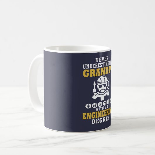 Technik-Großvater Kaffeetasse (Vorderseite Links)