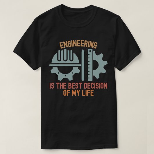 Technik ist die beste Entscheidung meines Lebens T-Shirt (Design vorne)