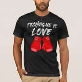 Technik ist Liebe T - Shirt Schwarz (Vorderseite)