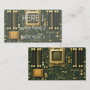 Technik-Mainboard-Wählscheibe Visitenkarte