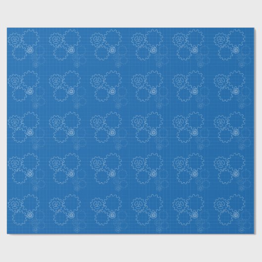 Technik-Plan-Art Geschenkpapier (Flach)