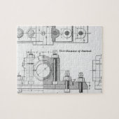 Technik-Plan-Maschinerie Vintag Puzzle (Horizontal)