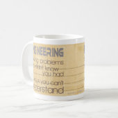 Technik, Probleme lösend Kaffeetasse (Vorderseite Links)