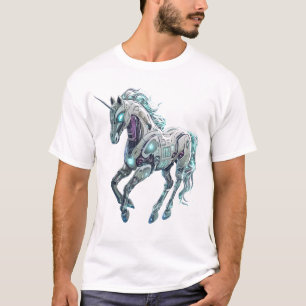 Technik-Roboter-Einhorn T-Shirt