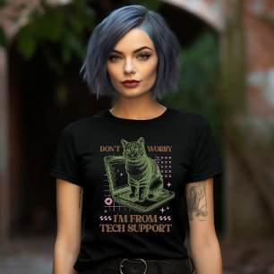 Technik-Support-Katze Computer T-Shirt