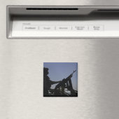 Techniker bemannt ein Maschinengewehr M240 im Irak Magnet (In Situ (Geschirrspüler))