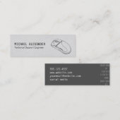 Techniker | Computermaus Mini Visitenkarte (Vorne/Hinten)