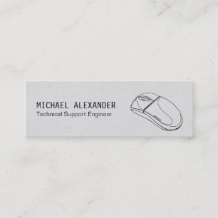 Techniker   Computermaus Mini Visitenkarte