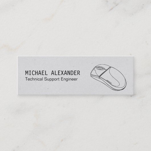Techniker | Computermaus Mini Visitenkarte (Vorderseite)