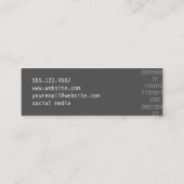 Techniker | Computermaus Mini Visitenkarte (Rückseite)