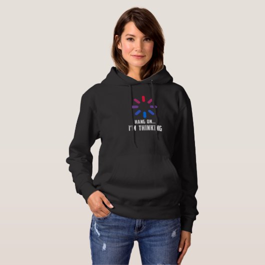 Techniker Computerprogrammierer Geek Ladezeit Hoodie (Vorne ganz)