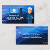 Techniker | Computersoftwarecode Visitenkarte (Vorne/Hinten)