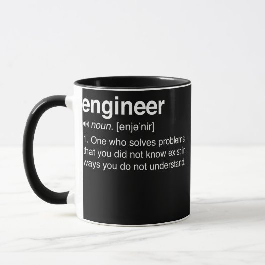 Techniker Definition Funny Engineering STEM für Tasse (Links)