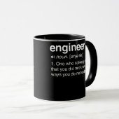 Techniker Definition Funny Engineering STEM für Tasse (VorderseiteRechts)