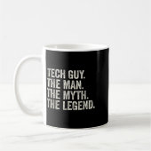 Techniker der Mann der Mythos die Legende lustiger Kaffeetasse (Links)