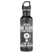 Techniker des Feueralarm-Installers House Dete Edelstahlflasche (Vorderseite)