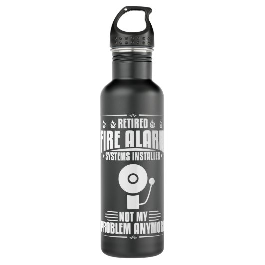 Techniker des Feueralarm-Installers House Dete Edelstahlflasche (Vorderseite)