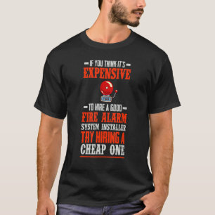 Techniker des Feueralarm-Installers House Dete T-Shirt