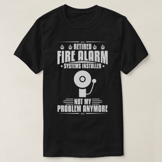 Techniker des Feueralarm-Installers House Dete T-Shirt (Design vorne)