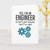 Techniker Funny Sprichwort für Ingenieure Karte (Gelbe Blume)