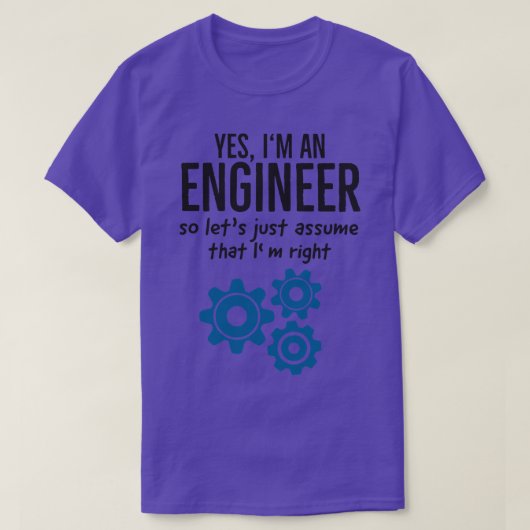 Techniker Funny Sprichwort für Ingenieure T-Shirt (Design vorne)