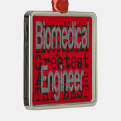 Techniker für Biomedizin Silbernes Ornament (Rechts)