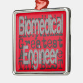 Techniker für Biomedizin Silbernes Ornament (Links)