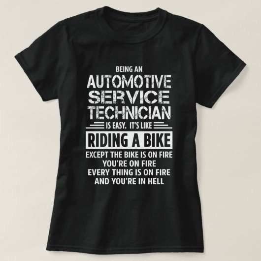 Techniker für Kfz-Service T-Shirt (Design vorne)
