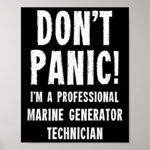 Techniker für Marinegeneratoren Poster