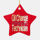 Techniker für Ölwechsel Keramik Ornament (Vorne)