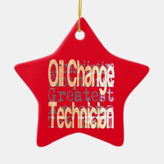 Techniker für Ölwechsel Keramik Ornament (Vorne)