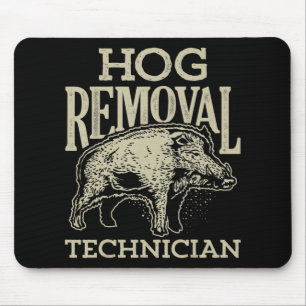 Techniker für Wildschwein Entfernung Jagd auf Ebe Mousepad
