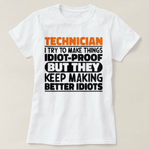 Techniker Ich versuche, Dinge Cool zu machen Lusti T-Shirt
